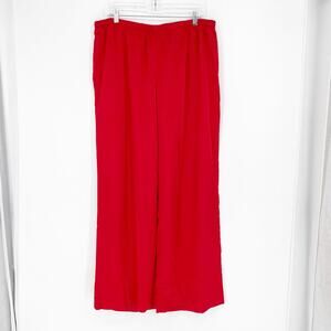 A New Day High Waisted Silky Red Pants Size XXL